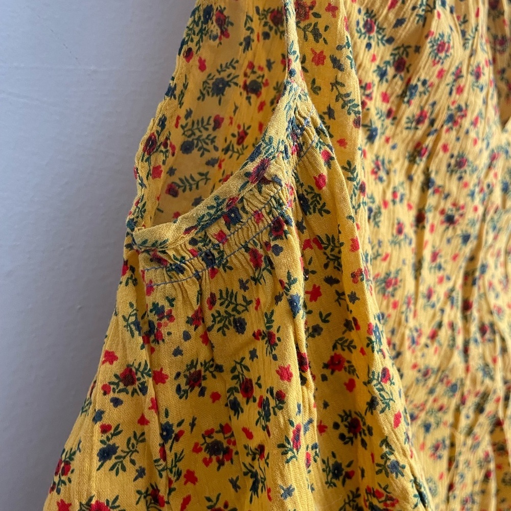 Madewell Shirred Shell Tank in Calico Floral Sleeveless Summer - Picture 11 of 14
